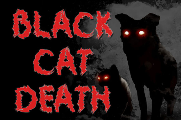 Black Cat Death Font for Web Design Projects