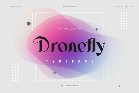 Dronefly: A Victorian-Styled Display Font for Bold Branding