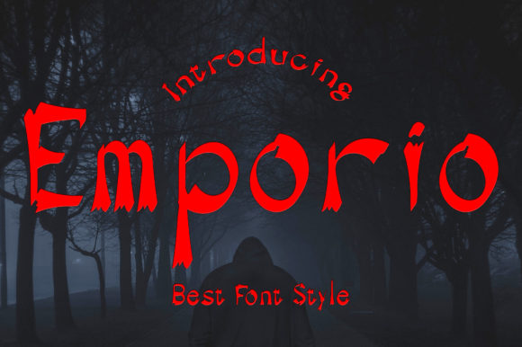Emporio: A Spooky Display Font for Halloween and Beyond