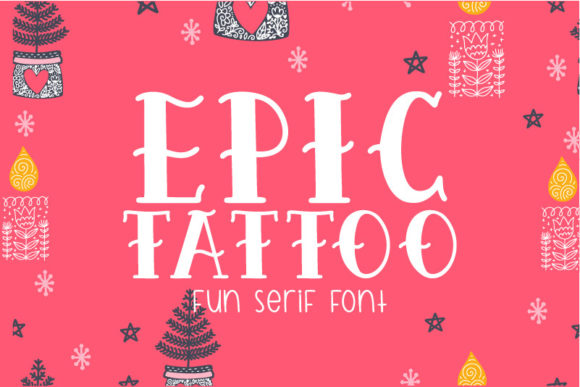 Epic Tattoo: A Stylish Display Font for Creative Projects