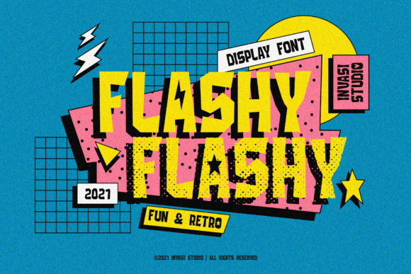 Flashy: A Retro-Inspired Display Font for Bold Branding