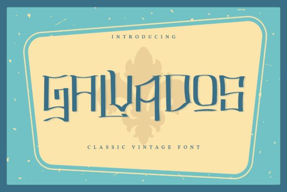 Galvados: A Display Font for Bold Branding and Visual Impact