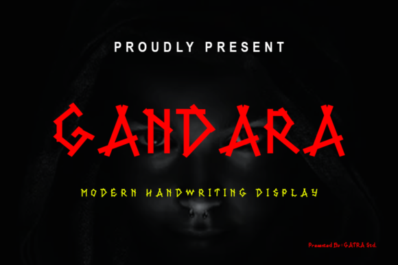 Gandara: A Cool and Creepy Display Font for Creative Projects