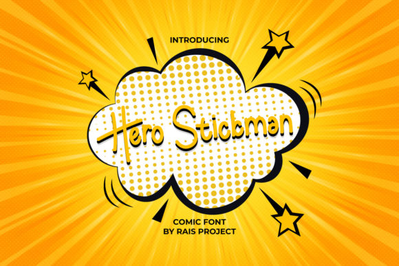 Hero Stickman: A Bold Display Font for Creative Projects