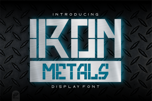 Iron Metals Font for Handmade and Commercial Projects
