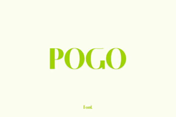 Pogo Display Font for Web Design
