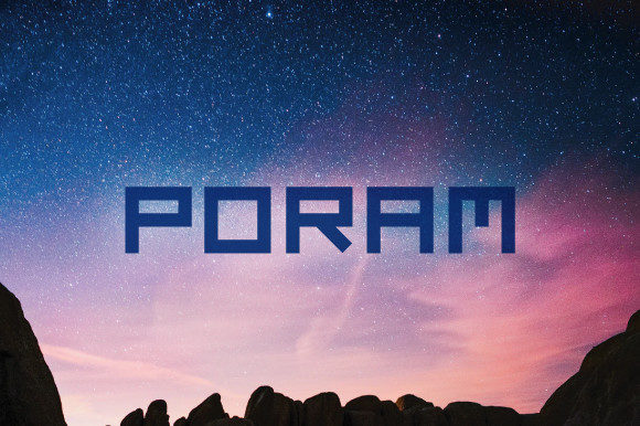 Poram Font for Bold Brand Campaigns