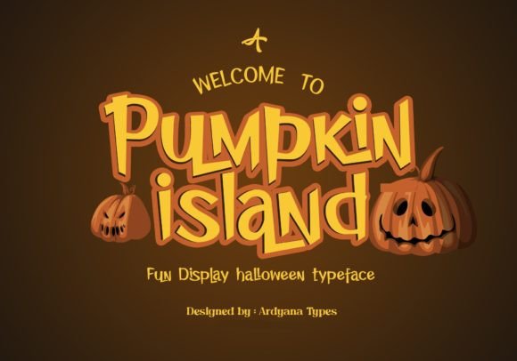 Pumpkin Island: A Playful Font for Editorial Design