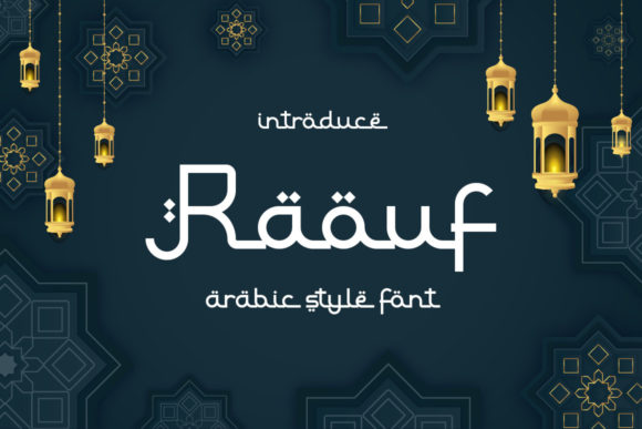 Raouf Font for Web Design and Branding