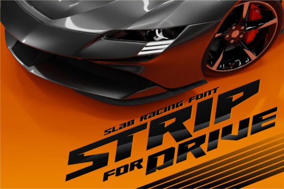 Strip for Drive: A Bold Font for Business Branding