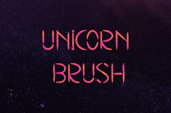 Unicorn Brush: A Playful Display Font for Creative Branding