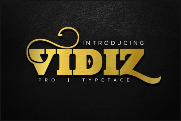 Vidiz Pro: A Bold Display Font for Creative Branding